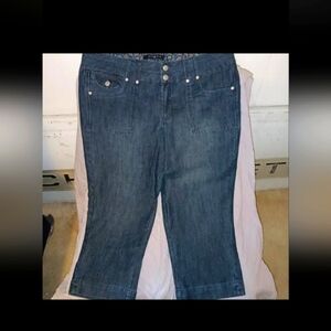 EUC One 5 One Denim Capri Pants 14